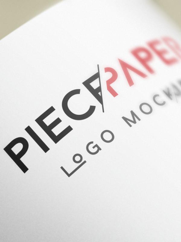 Piece of A Paper Mockup