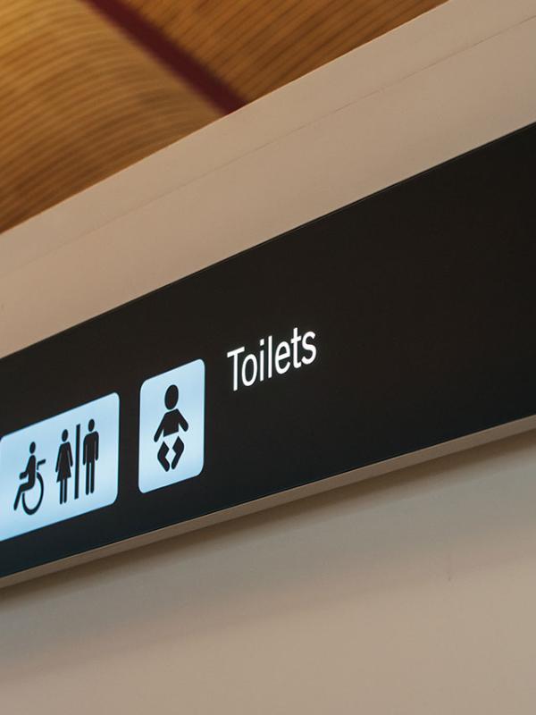 Airport Rest Room Signage